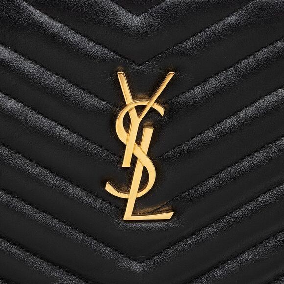 Saint Laurent Matelasse Calfskin Monogram Large Wristlet - Picture 8 of 15